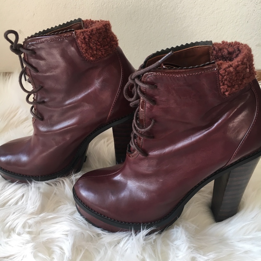 Opening Ceremony Laetitia 2 Lace Up Lug Boots - Picture 5 of 8